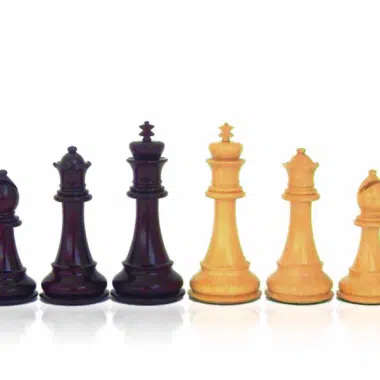 Superior Staunton Chess Set in Rosewood Burl