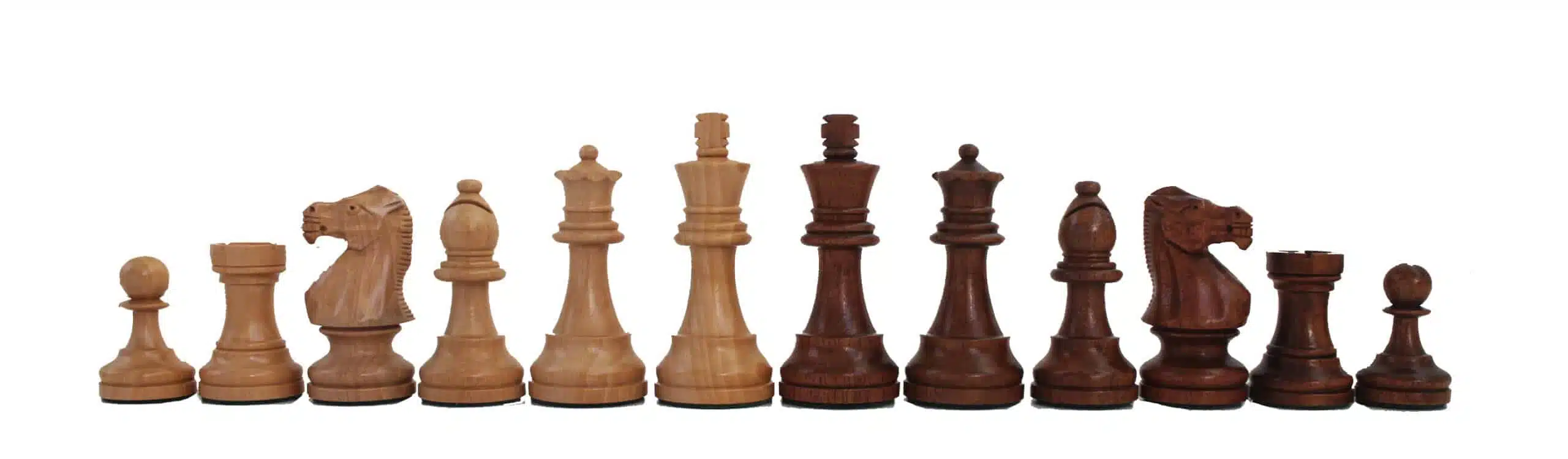 Classic VII Chess Board and Chess Set in Golden Rosewood - Image 4