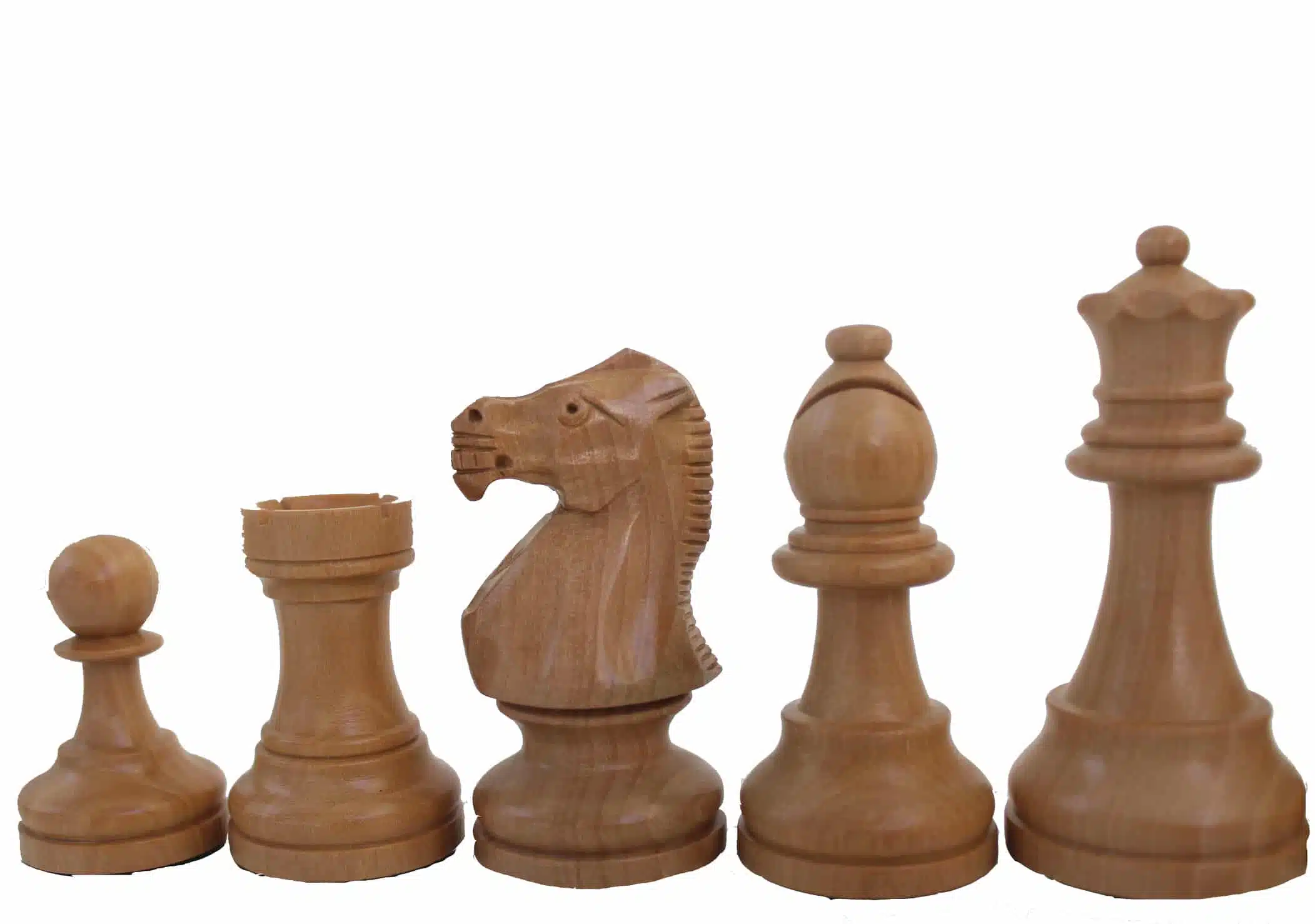 Classic VII Chess Board and Chess Set in Golden Rosewood - Image 5