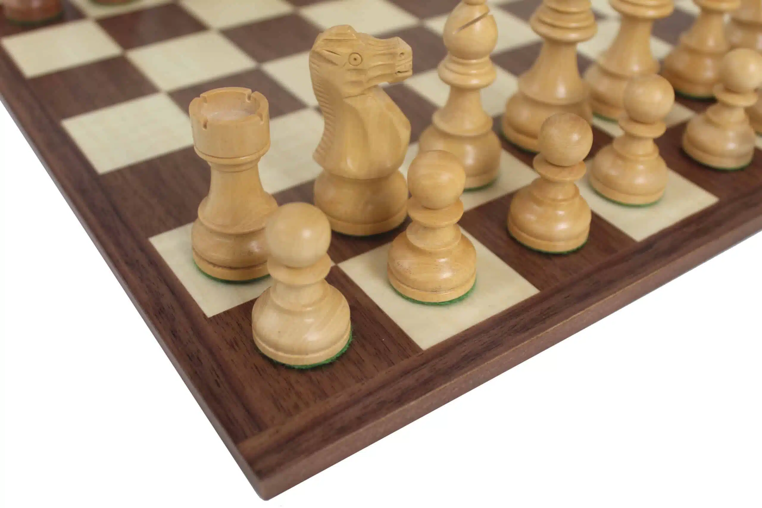 Classic VII Chess Board and Chess Set in Golden Rosewood - Image 3