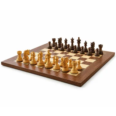 Porte du Roi chess board set up near a bright window
