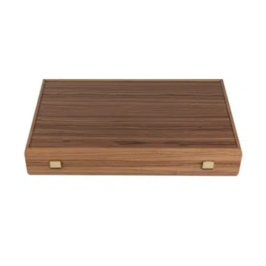 Backgammon en Bois de Noyer avec Supports Latéraux