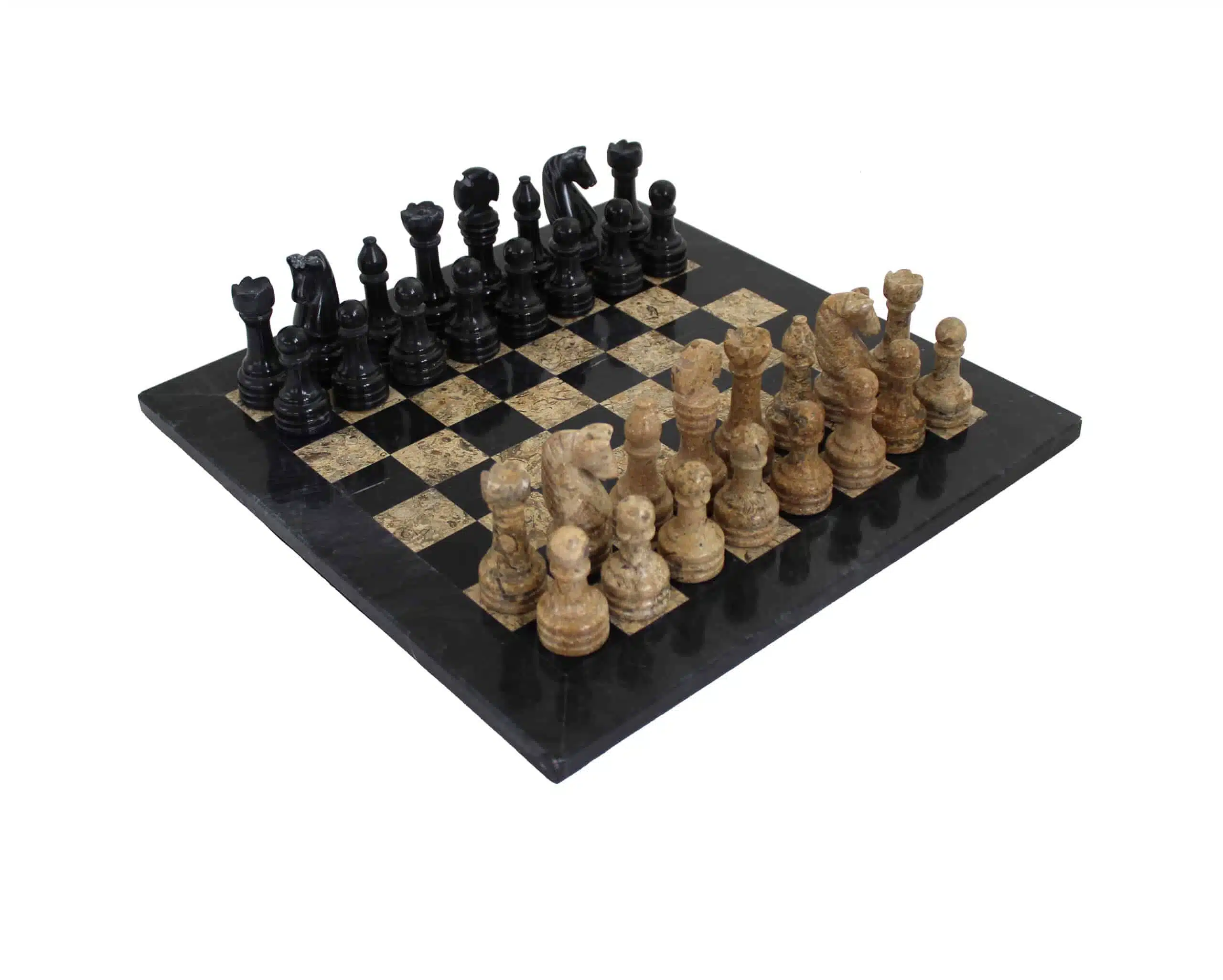 "Ancient Temple" Chess Board and Chess Set