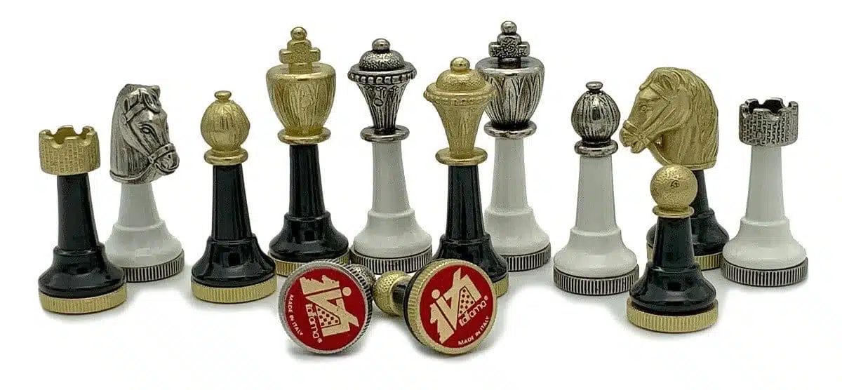 Staunton Design III Chess Set with Maple and Briar Wood Chess Board and Metal and Wood Chess Pieces - Image 8