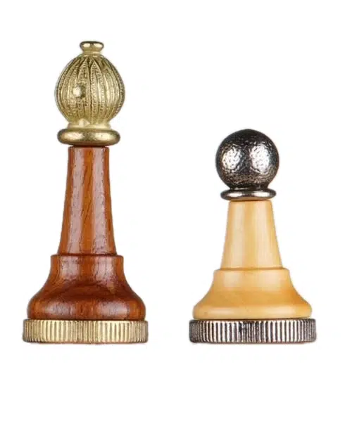 Classic II Chess Set in Solid Wood and Metal - Image 6