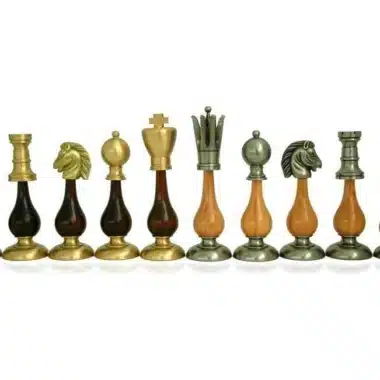 Jeu d'Echecs "Giant Oriental Haut de Gamme" en Bois et Laiton Massif