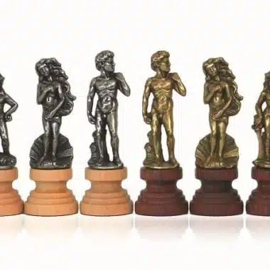 Florentine Chess Set in Wood and Metal