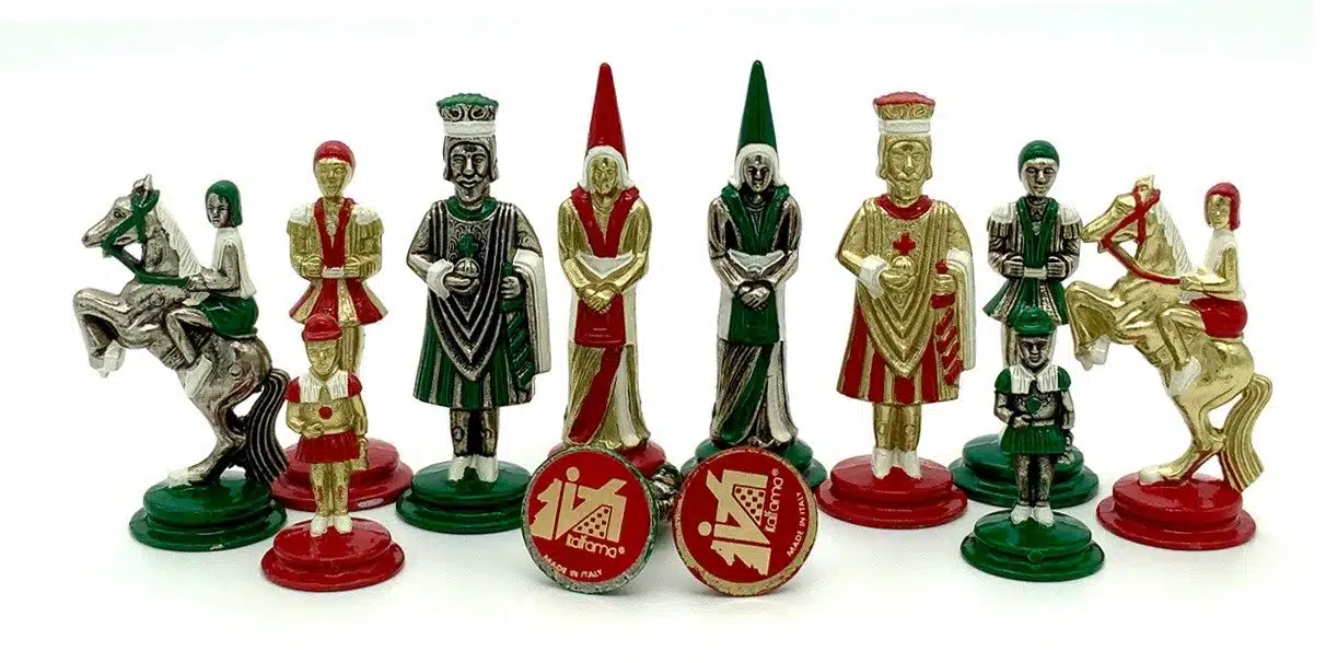 Hand-Painted Metal Chess Set Camelot and the Legend of King Arthur - Image 2