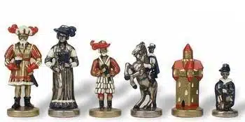 Hand-Painted Metal Chess Set Lanzichenecchi Mercenaries