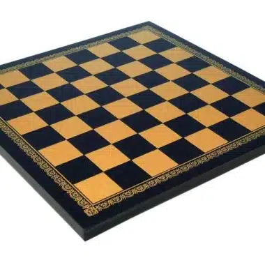 Black Faux Leather Chess Board
