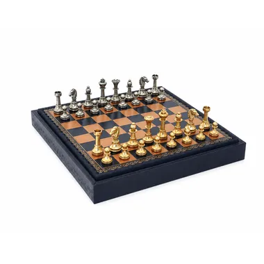 Complete Mignon II set placed on its faux leather storage box