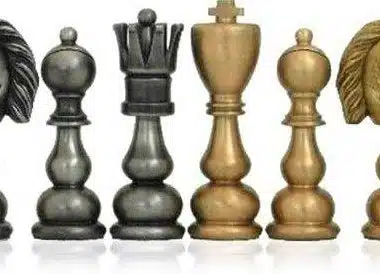 "Oriental XL" Chess Set in Solid Brass