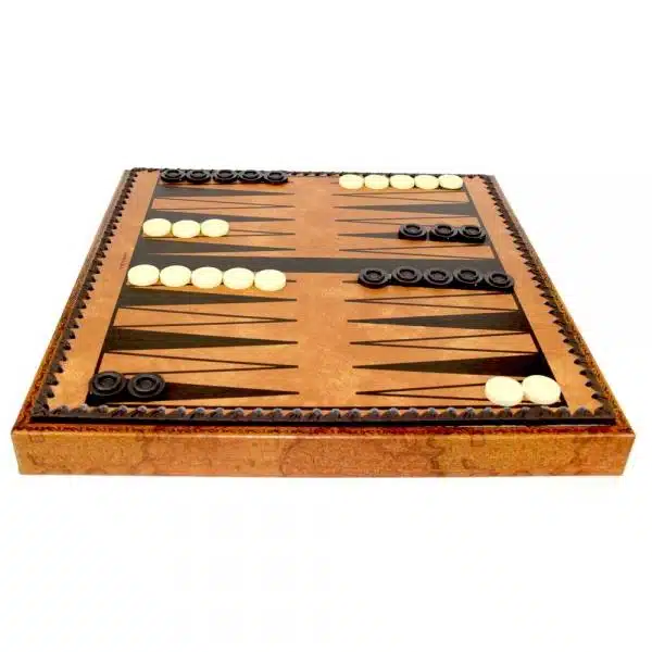 Roman Busts Chess Set with Faux Leather Chess Board & Solid Wood and Metal Chess Pieces - Image 6