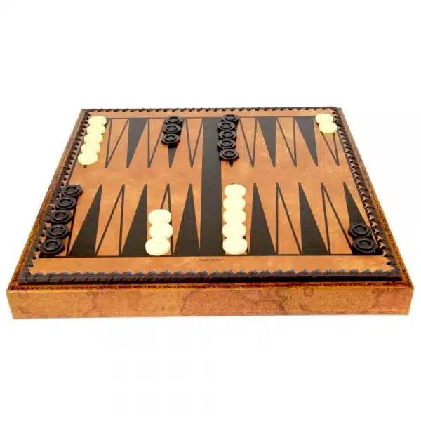 Roman Busts Chess Set with Faux Leather Chess Board & Solid Wood and Metal Chess Pieces - Image 7