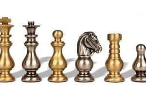French Brass Chess Set