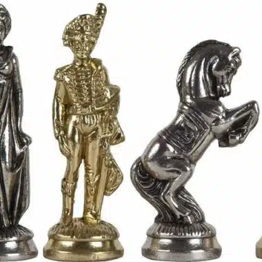 Large Napoleon Metal Chess Set