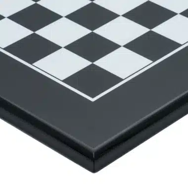 Alternative view of Large Black Lacquered Wooden Chess Board