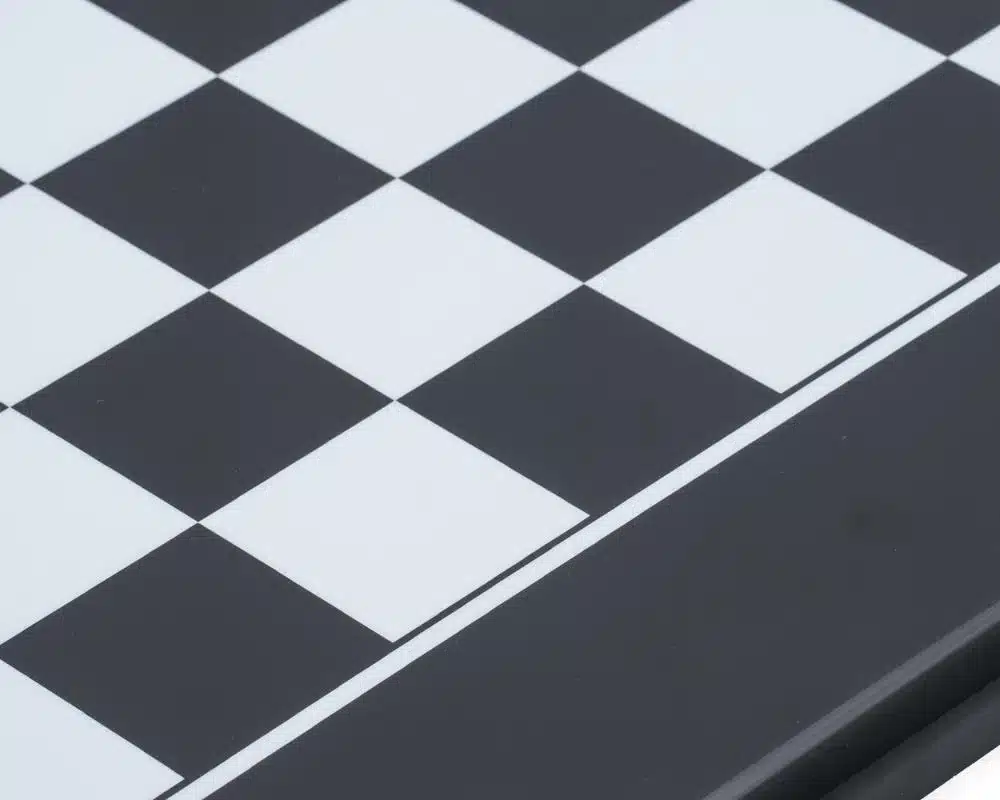 Modern Two-Tone Black and White Wooden Chess Set - Image 14