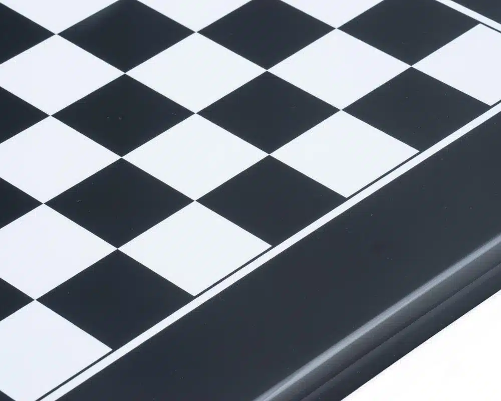Modern Two-Tone Black and White Wooden Chess Set - Image 15