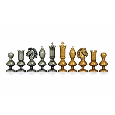 Brass Chess Set "Giant Contemporary High-End"