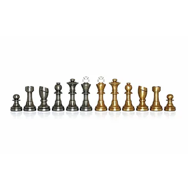 "Contemporary Staunton" Brass Chess Set