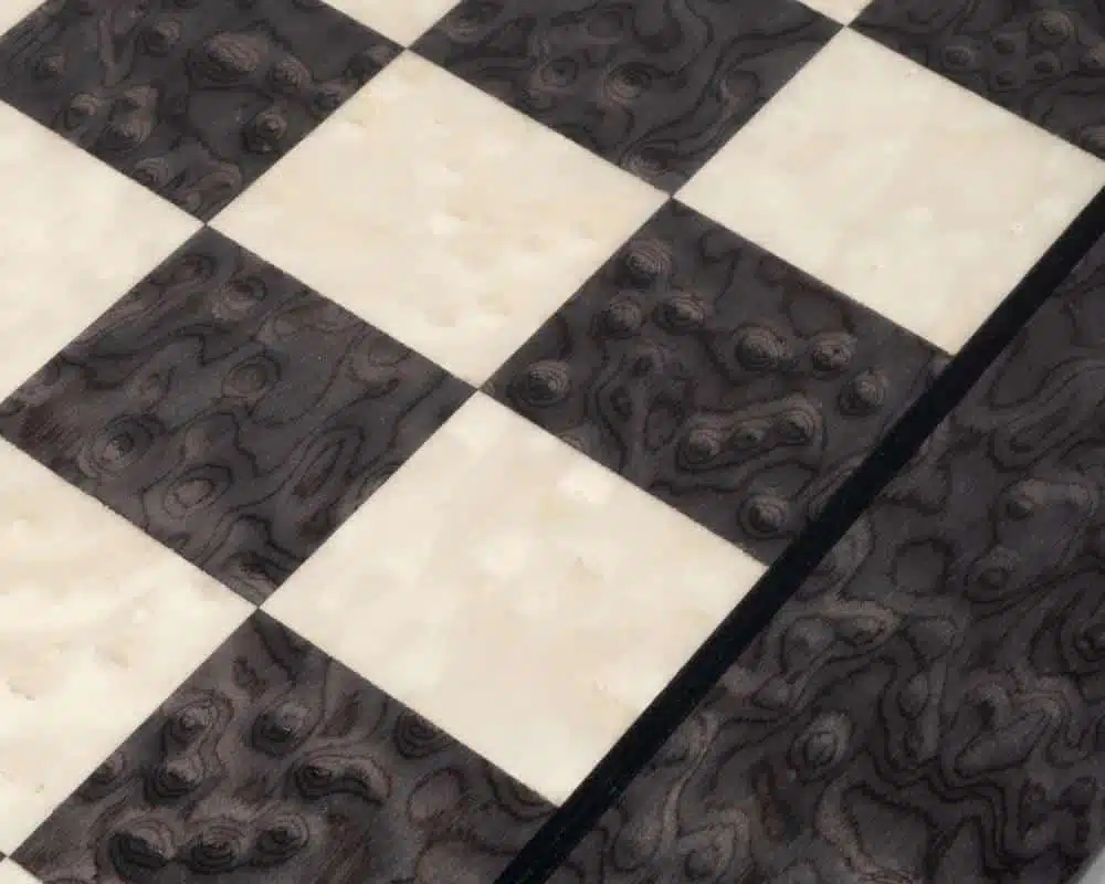 Staunton Design III Chess Set with Maple and Briar Wood Chess Board and Metal and Wood Chess Pieces - Image 9