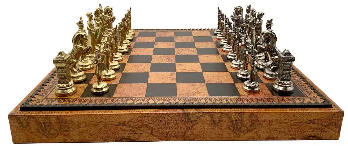 Grand Napoleon II Chess Set with Storage Chess Board and Metal Chess Pieces - Image 5