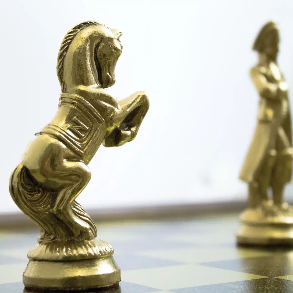 Grand Napoleon II Chess Set with Storage Chess Board and Metal Chess Pieces - Image 9