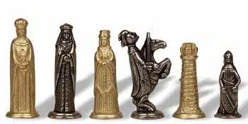 Medieval Metal Chess Set