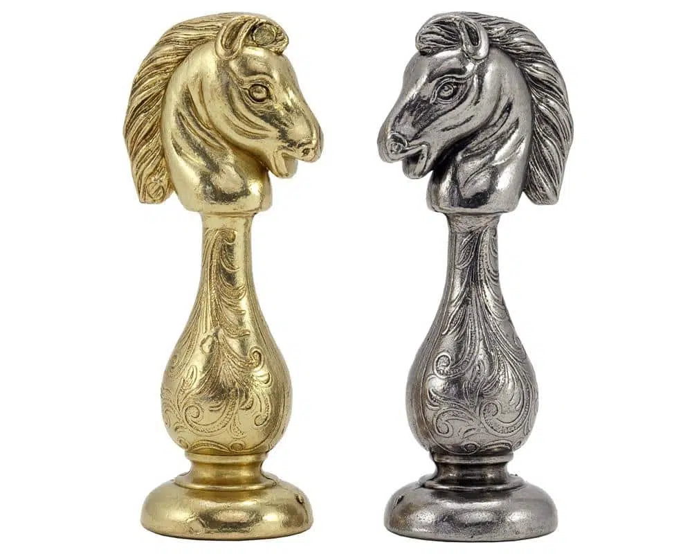 Oriental III Set – Maple and Golden Rosewood Chess Board & Metal Chess Set - Image 7