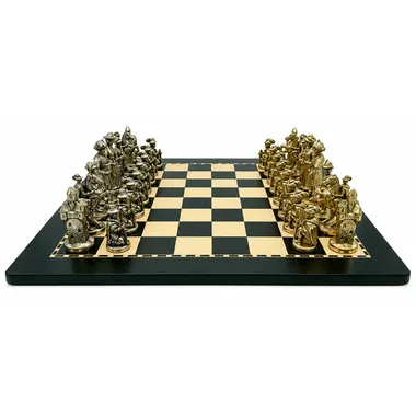 Overall view of the board with the two Lanzichenecchi III armies facing off