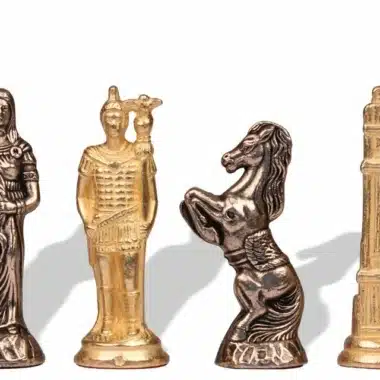 Metal Chess Set – Romans vs Barbarians