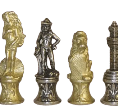 Florentine Metal Chess Set