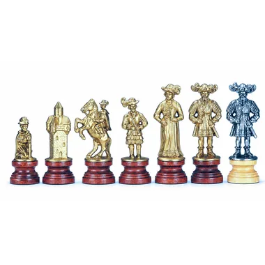 "Landsknecht" Chess Set in Wood and Metal
