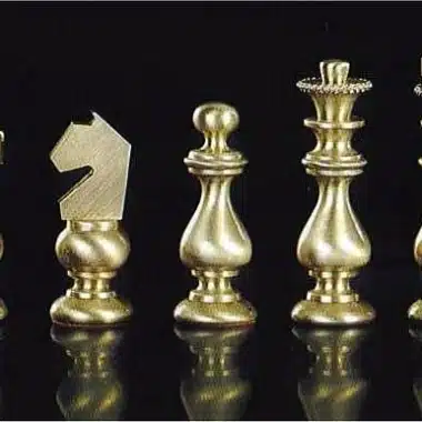 Jeu d'Echecs en Laiton 