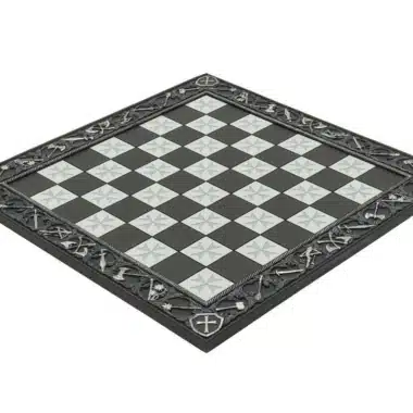 Templar Sculpted Resin Chess Board