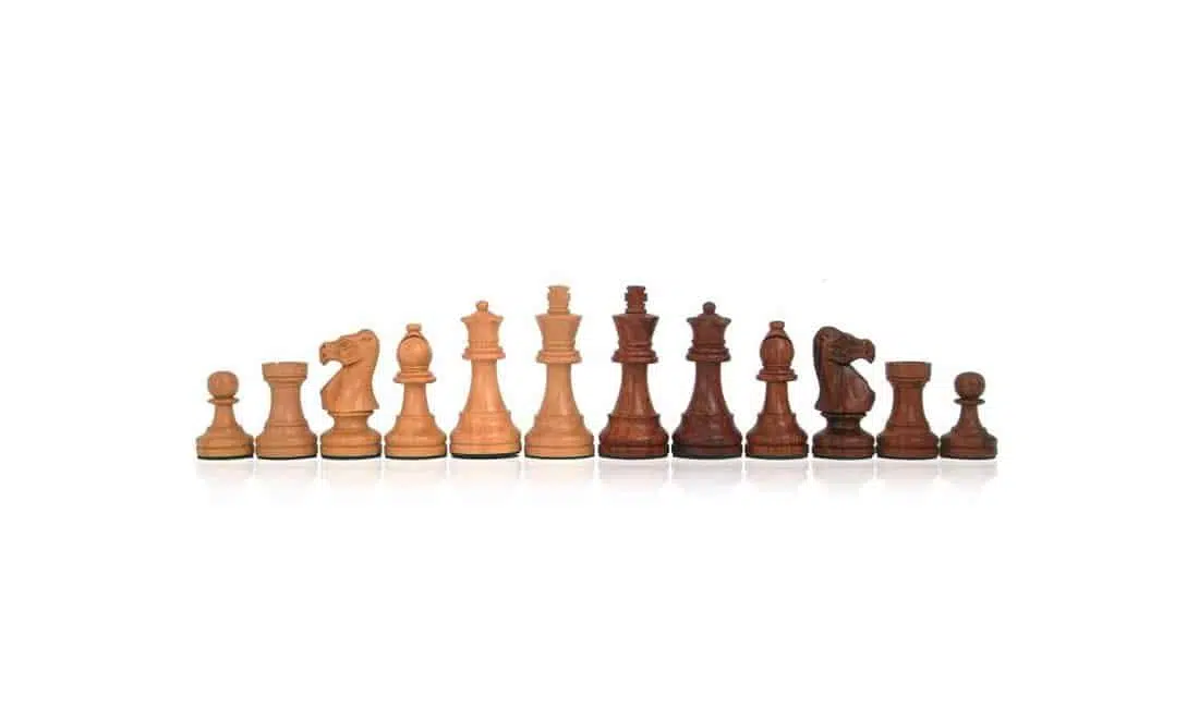 "Tilleul Small" Set - Walnut Wood Chess Board with Storage Drawer & Wooden Staunton Chess Set - Image 5