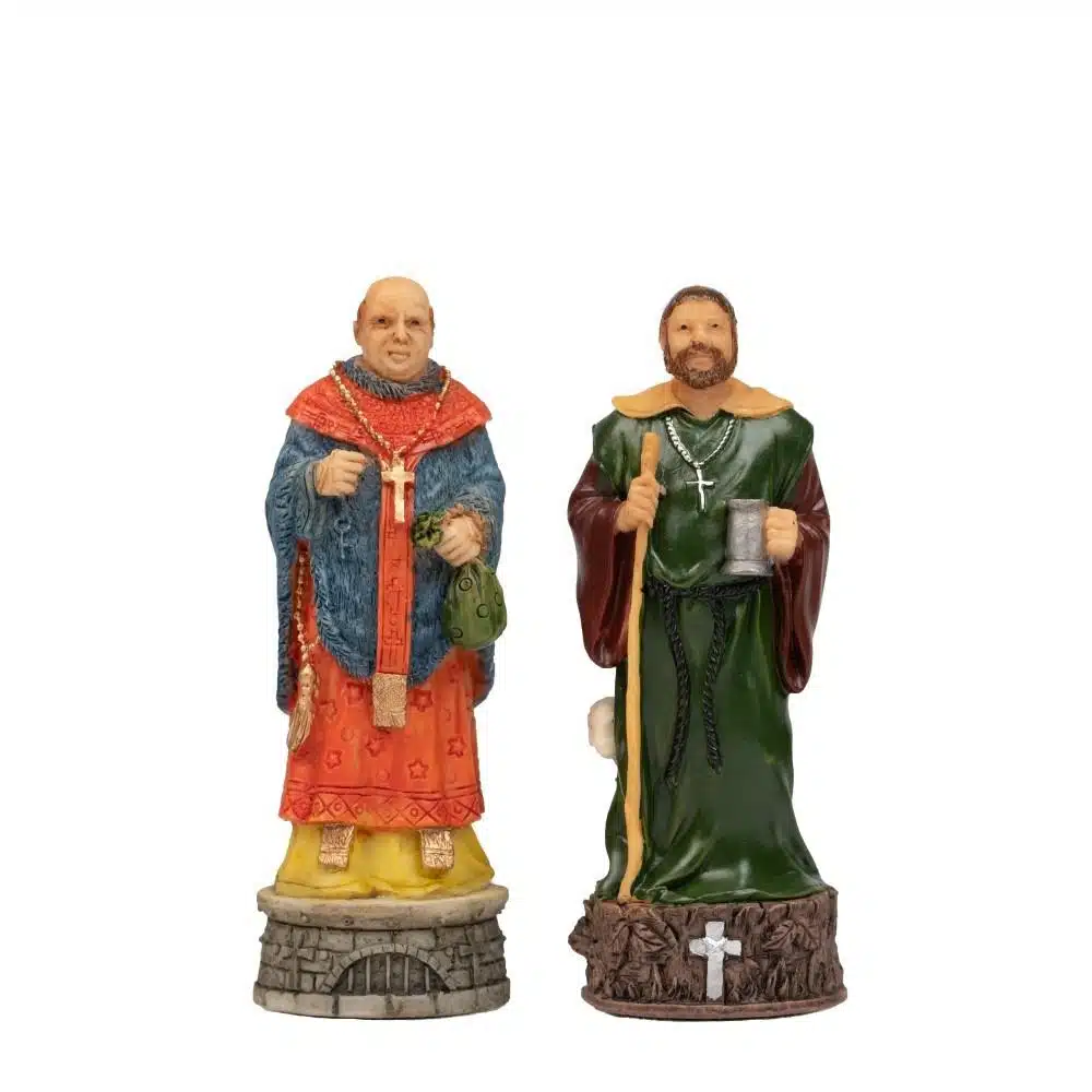 Robin Hood Set – Faux Leather Chess Board & Hand-Painted Resin Chess Set - Image 17