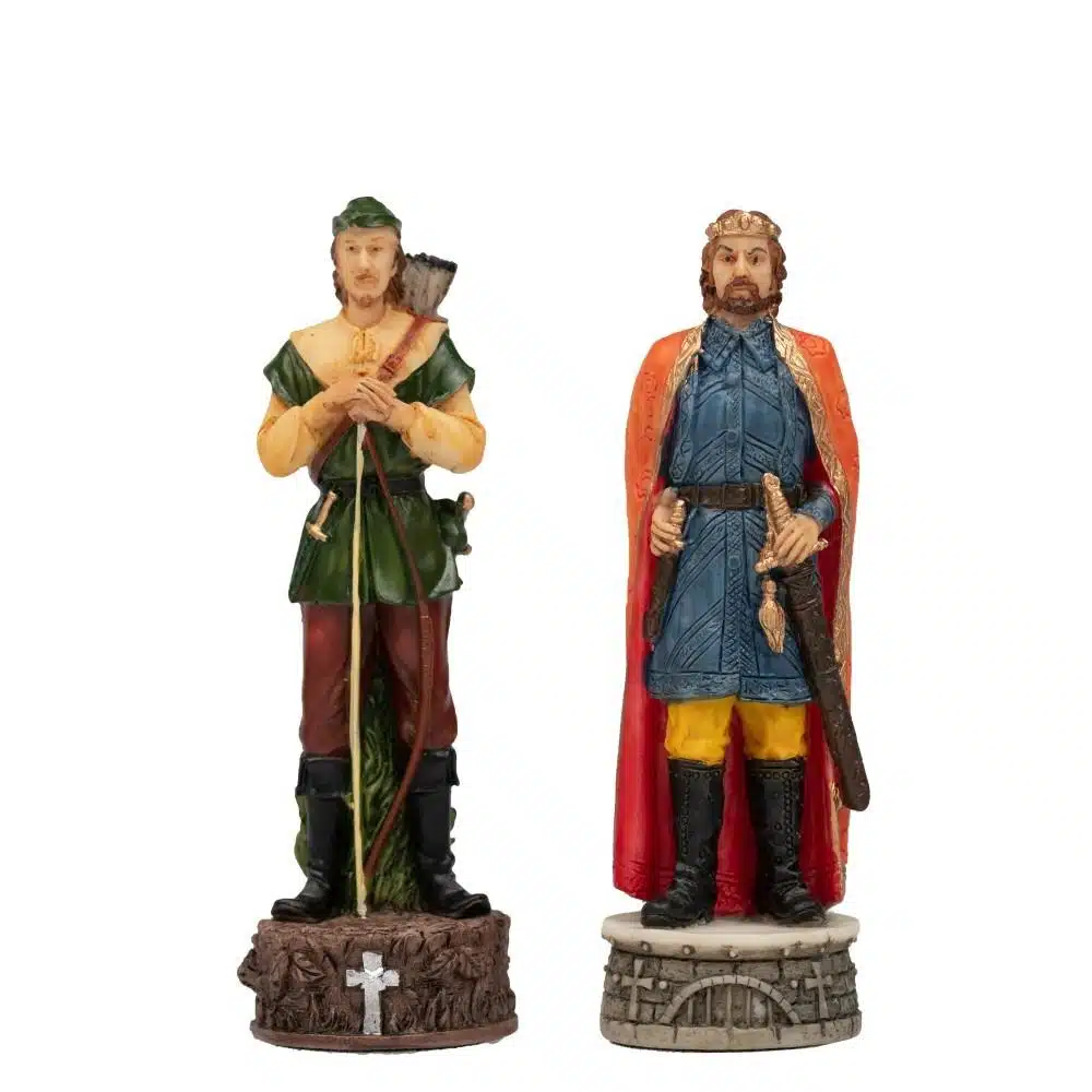 Robin Hood Set – Faux Leather Chess Board & Hand-Painted Resin Chess Set - Image 16