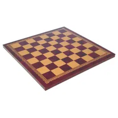 Red Faux Leather Chess Board