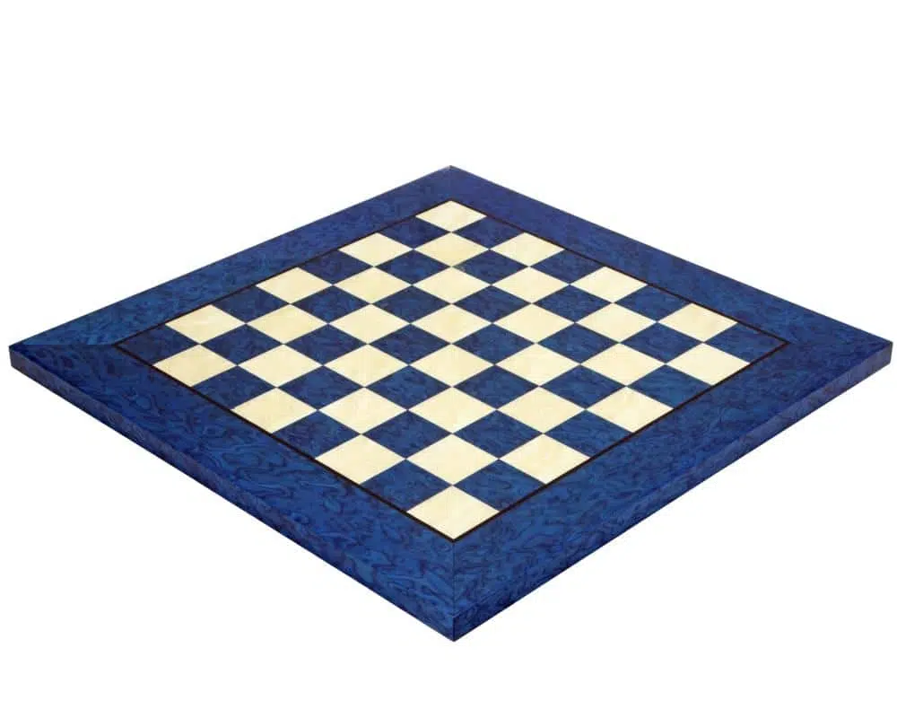 Blue Maple Wood Chess Board
