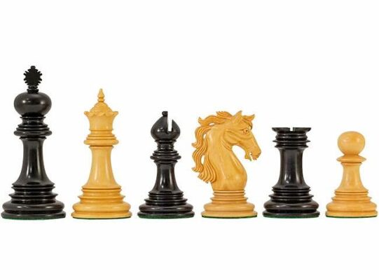 Constantine Chess Set in Ebony Wood