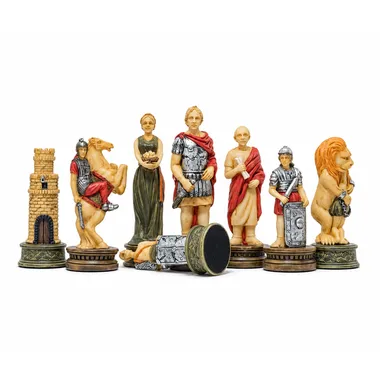Romans vs Gladiators chess pieces, detail of the felt bases