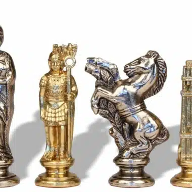 Julius Caesar Metal Chess Set