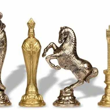 Renaissance Metal Chess Set
