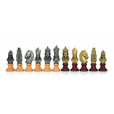 "Moncada" Chess Set in Wood and Metal