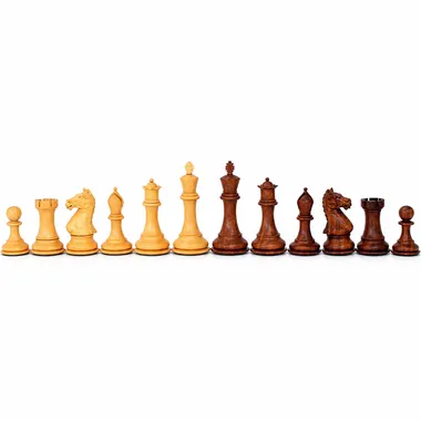 "Staunton Supreme" Chess Set in Golden Rosewood