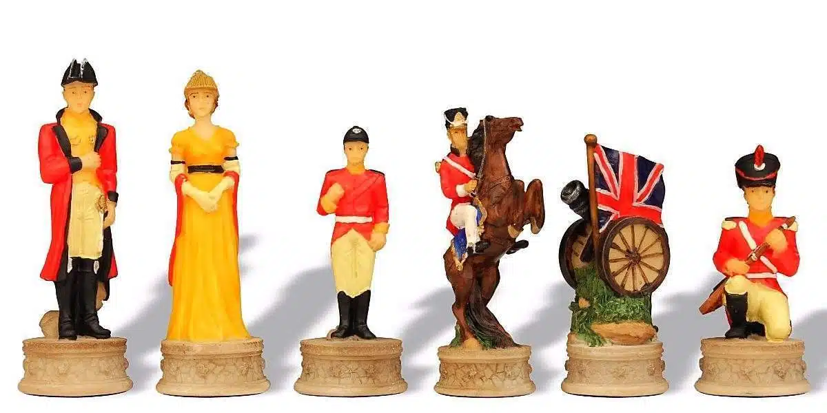 Battle of Waterloo Set 1 – Wooden and Marble Chess Board with Hand-Painted Chess Set - Image 7