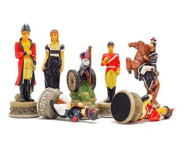 Battle of Waterloo Set 1 – Wooden and Marble Chess Board with Hand-Painted Chess Set - Image 6