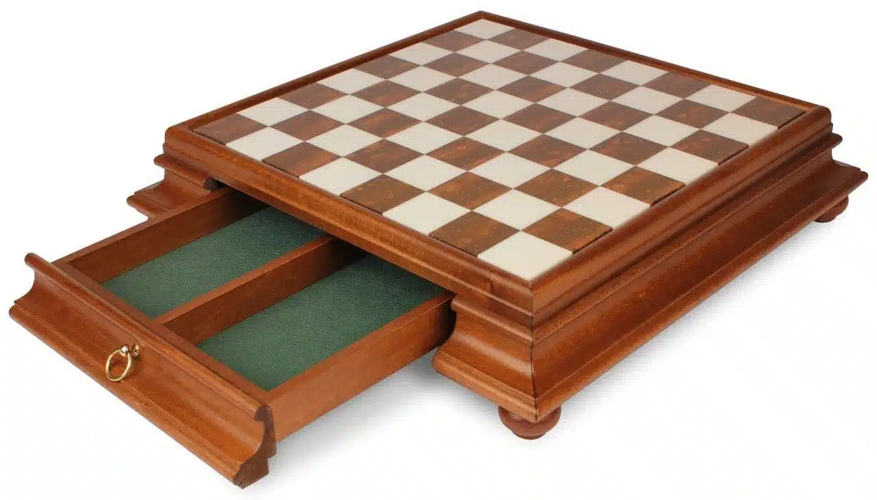 Florentine Renaissance III Chess Set and Pedestal Chess Board with Storage Drawer - Image 10